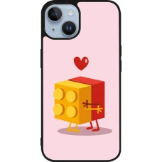 Coque iPhone 15 - Silicone rigide noir Saint Valentines Day 26 Puzzle