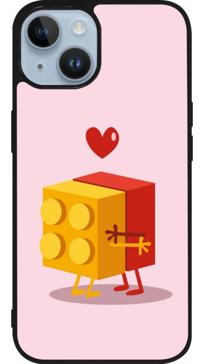 iPhone 15 Case Hülle - Silikon schwarz Saint Valentines Day 26 Puzzle