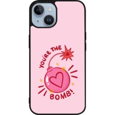Coque iPhone 15 - Silicone rigide noir Saint Valentines Day 26 You are the bomb
