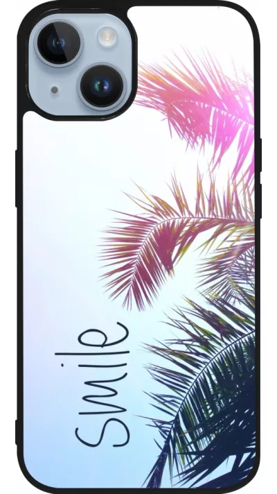 Coque iPhone 15 - Silicone rigide noir Smile 05