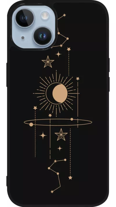 Coque iPhone 15 - Silicone rigide noir Spring 23 astro