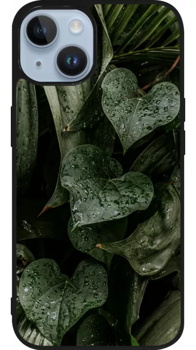 iPhone 15 Case Hülle - Silikon schwarz Spring 23 fresh plants