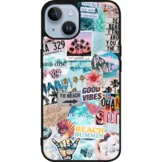 iPhone 15 Case Hülle - Silikon schwarz Summer 20 collage
