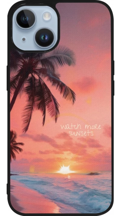 iPhone 15 Case Hülle - Silikon schwarz Watch more sunsets Summer 2026