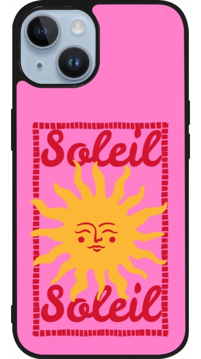 Coque iPhone 15 - Silicone rigide noir Sun sun 2026