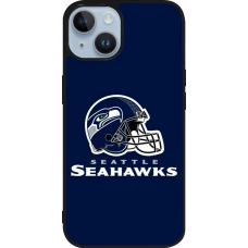 Coque iPhone 15 - Silicone rigide noir Super Bowl 26 Seattle 3