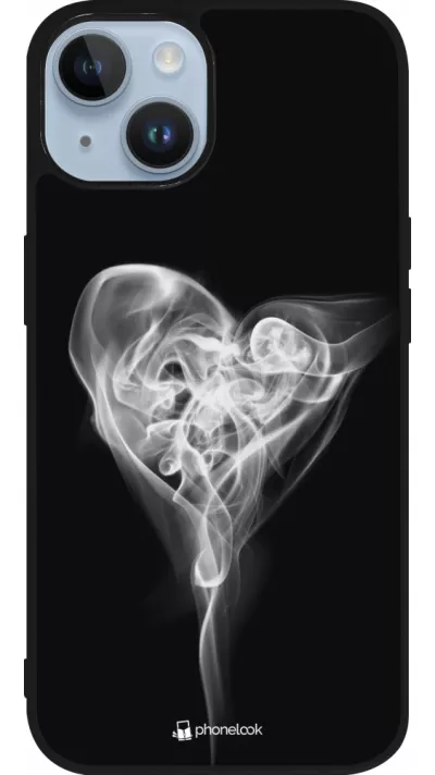 iPhone 15 Case Hülle - Silikon schwarz Valentine 2022 Black Smoke
