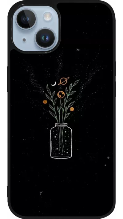 iPhone 15 Case Hülle - Silikon schwarz Vase black
