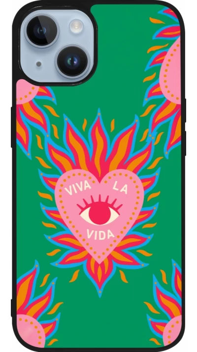 iPhone 15 Case Hülle - Silikon schwarz Viva la vida 2026