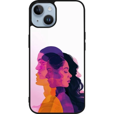 Coque iPhone 15 - Silicone rigide noir Womens day 2026 10