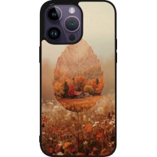 iPhone 15 Pro Max Case Hülle - Silikon schwarz Autumn 26 Autumn leaf