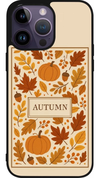 iPhone 15 Pro Max Case Hülle - Silikon schwarz Autumn 26 Hello autumn