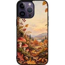 iPhone 15 Pro Max Case Hülle - Silikon schwarz Autumn 26 Illustrated Autumn
