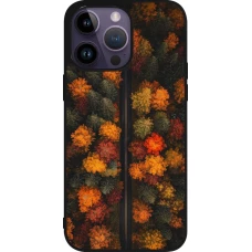 iPhone 15 Pro Max Case Hülle - Silikon schwarz Autumn 26 Road in autumn