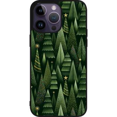Coque iPhone 15 Pro Max - Silicone rigide noir Christmas 25 Pattern Xmas Tree