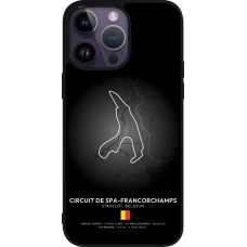 Coque iPhone 15 Pro Max - Silicone rigide noir F1 Track 2025 Belgium