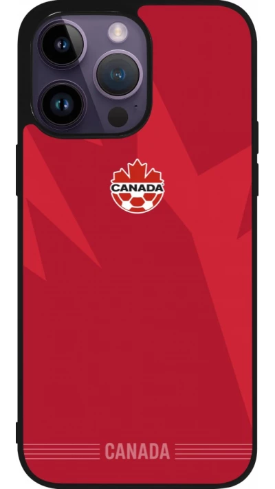 iPhone 15 Pro Max Case Hülle - Silikon schwarz Kanada 2026 personalisierbares Fussballtrikot