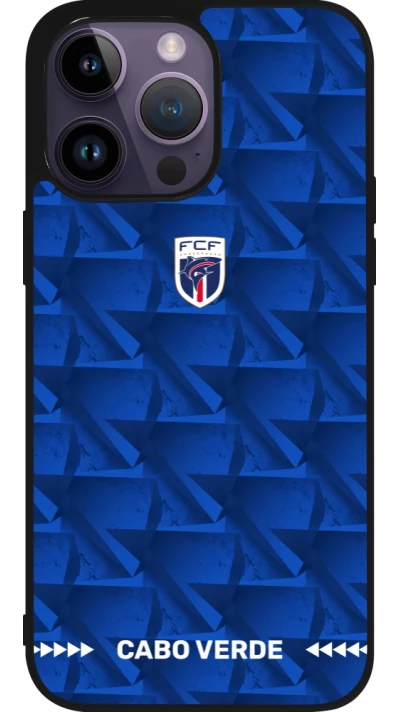 iPhone 15 Pro Max Case Hülle - Silikon schwarz Kap Verde 2026 personalisierbares Fussballtrikot