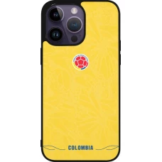 iPhone 15 Pro Max Case Hülle - Silikon schwarz Kolumbien 2026 personalisierbares Fussballtrikot