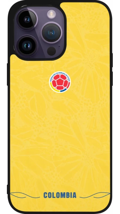 iPhone 15 Pro Max Case Hülle - Silikon schwarz Kolumbien 2026 personalisierbares Fussballtrikot