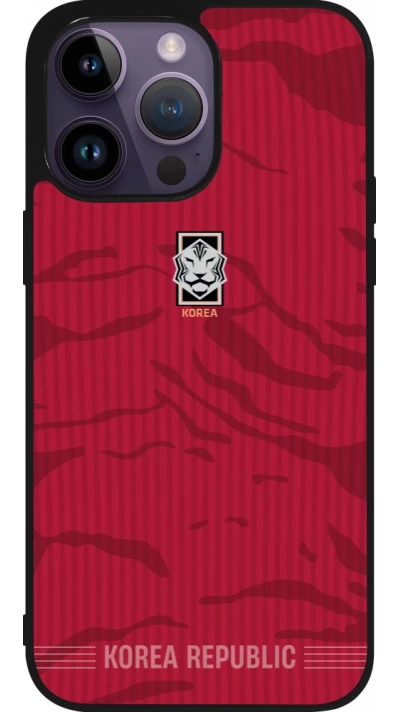 iPhone 15 Pro Max Case Hülle - Silikon schwarz Südkorea 2026 personalisierbares Fussballtrikot