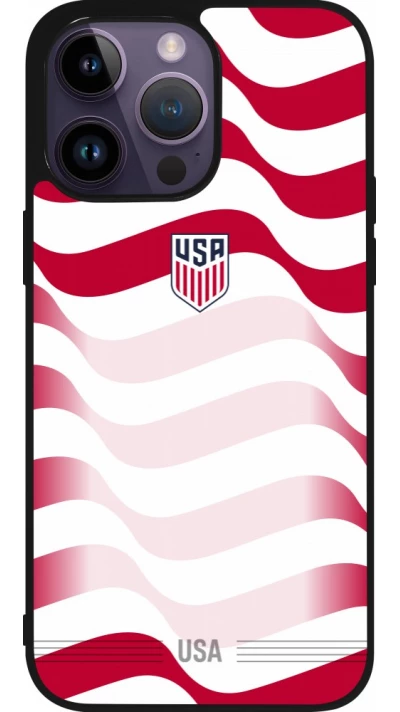 iPhone 15 Pro Max Case Hülle - Silikon schwarz Vereinigten Staaten 2026 personalisierbares Fussballtrikot