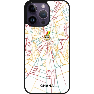 iPhone 15 Pro Max Case Hülle - Silikon schwarz Ghana 2026 personalisierbares Fussballtrikot