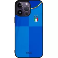 iPhone 15 Pro Max Case Hülle - Silikon schwarz Italien 2022 personalisierbares Fußballtrikot