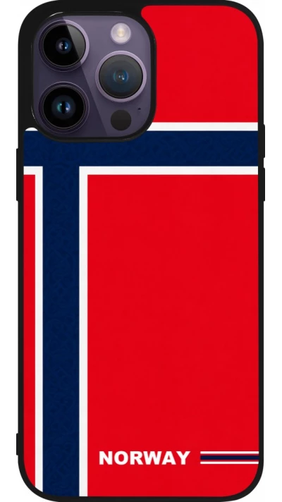 iPhone 15 Pro Max Case Hülle - Silikon schwarz Norwegen 2026 personalisierbares Fussballtrikot