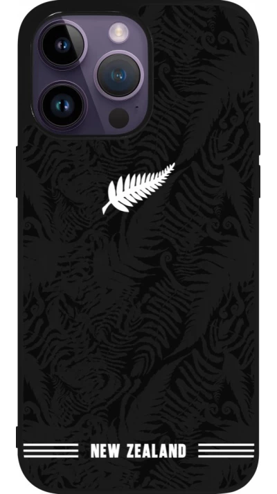 iPhone 15 Pro Max Case Hülle - Silikon schwarz Neuseeland 2026 personalisierbares Fussballtrikot