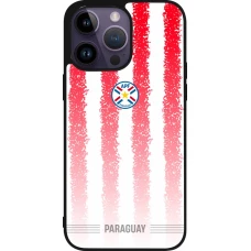 iPhone 15 Pro Max Case Hülle - Silikon schwarz Paraguay 2026 personalisierbares Fussballtrikot