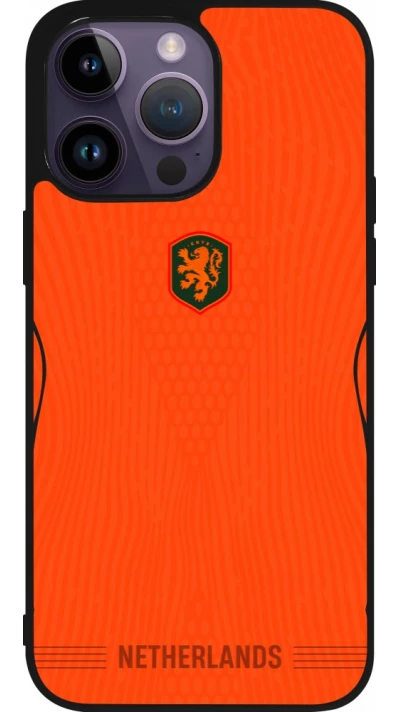 iPhone 15 Pro Max Case Hülle - Silikon schwarz Niederlande 2026 personalisierbares Fussballtrikot