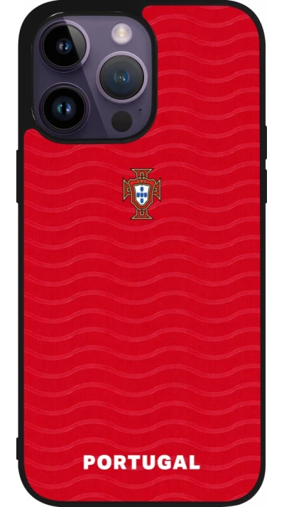 iPhone 15 Pro Max Case Hülle - Silikon schwarz Portugal 2026 personalisierbares Fussballtrikot