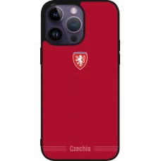 iPhone 15 Pro Max Case Hülle - Silikon schwarz Tschechische Republik 2026 personalisierbares Fussballtrikot