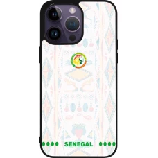 iPhone 15 Pro Max Case Hülle - Silikon schwarz Senegal 2026 personalisierbares Fussballtrikot