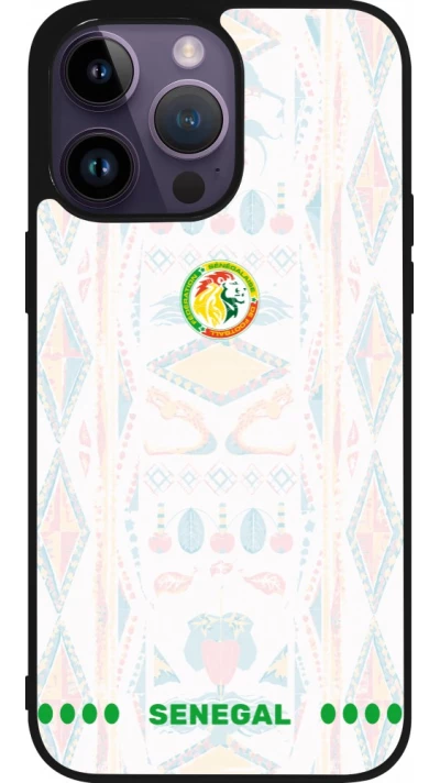 iPhone 15 Pro Max Case Hülle - Silikon schwarz Senegal 2026 personalisierbares Fussballtrikot