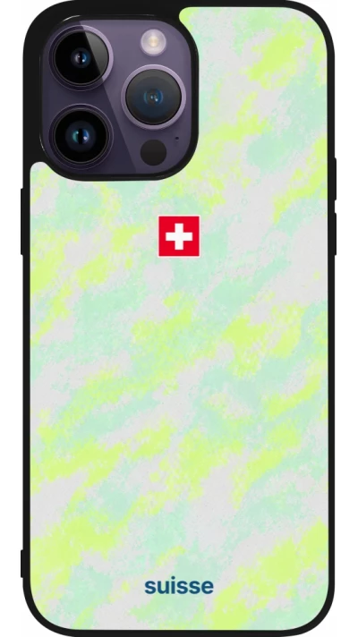 iPhone 15 Pro Max Case Hülle - Silikon schwarz Schweiz Away 2026 personalisierbares Fussballtrikot