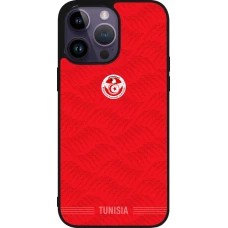 iPhone 15 Pro Max Case Hülle - Silikon schwarz Tunesien 2026 personalisierbares Fussballtrikot
