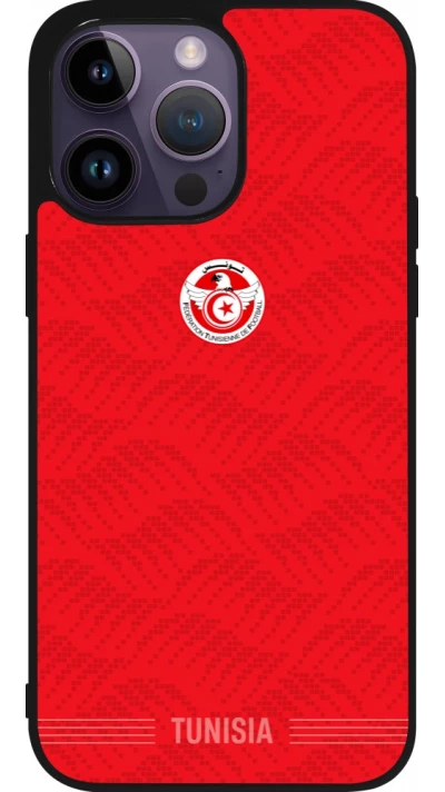 iPhone 15 Pro Max Case Hülle - Silikon schwarz Tunesien 2026 personalisierbares Fussballtrikot