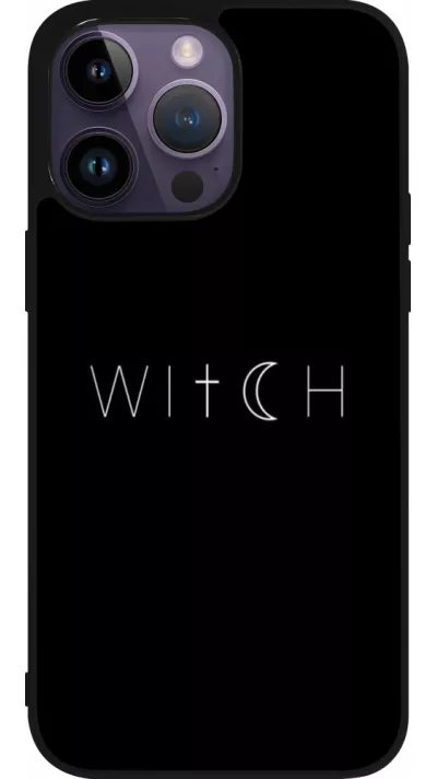 iPhone 15 Pro Max Case Hülle - Silikon schwarz Halloween 22 witch word