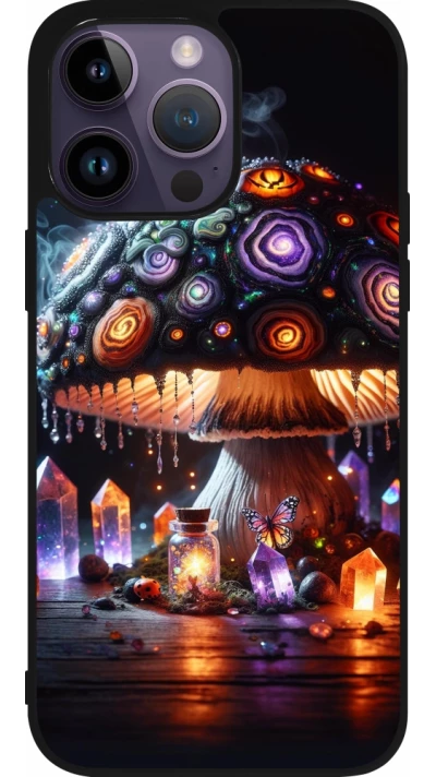 iPhone 15 Pro Max Case Hülle - Silikon schwarz Halloween Zaubertrank Magie
