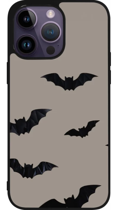 iPhone 15 Pro Max Case Hülle - Silikon schwarz Halloween 2026 Bats
