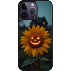 iPhone 15 Pro Max Case Hülle - Silikon schwarz Halloween 2026 Evil Sunflower