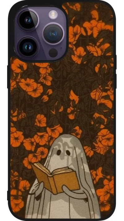 iPhone 15 Pro Max Case Hülle - Silikon schwarz Halloween 2026 Ghost reading