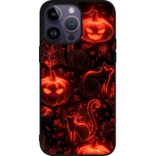 iPhone 15 Pro Max Case Hülle - Silikon schwarz Halloween 2026 Pattern Halloween