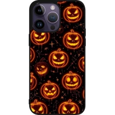 iPhone 15 Pro Max Case Hülle - Silikon schwarz Halloween 2026 Pattern Pumpkins