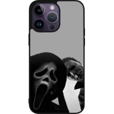 iPhone 15 Pro Max Case Hülle - Silikon schwarz Halloween 2026 Scream and Michael Myers