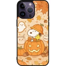 iPhone 15 Pro Max Case Hülle - Silikon schwarz Halloween 2026 Snoopy Halloween