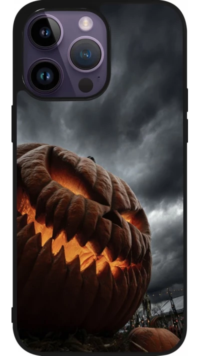 iPhone 15 Pro Max Case Hülle - Silikon schwarz Halloween 2026 The Wicked Pumpkin