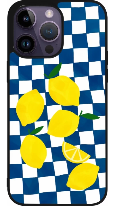 iPhone 15 Pro Max Case Hülle - Silikon schwarz Illustration lemons 2026